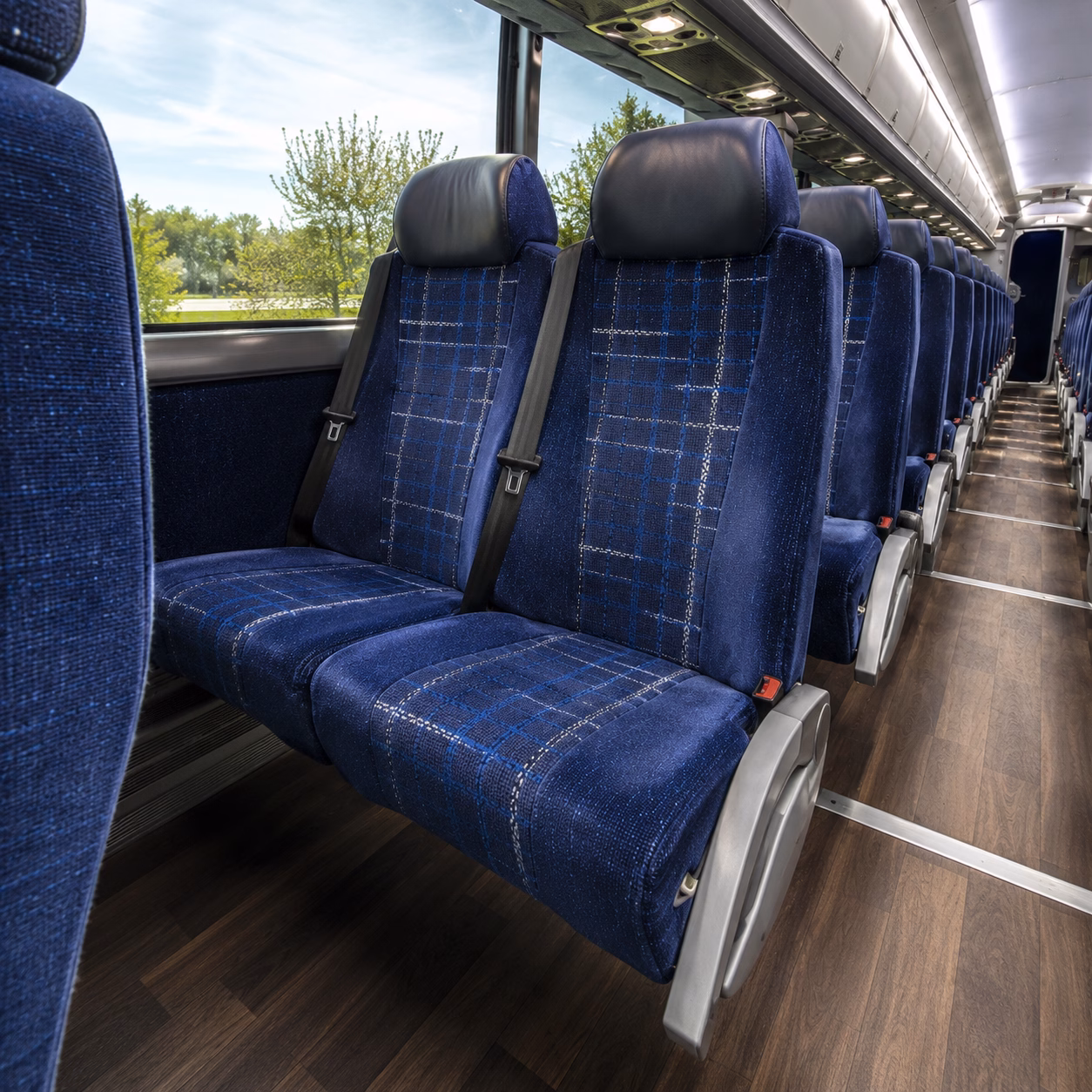 las cruces charter bus interior